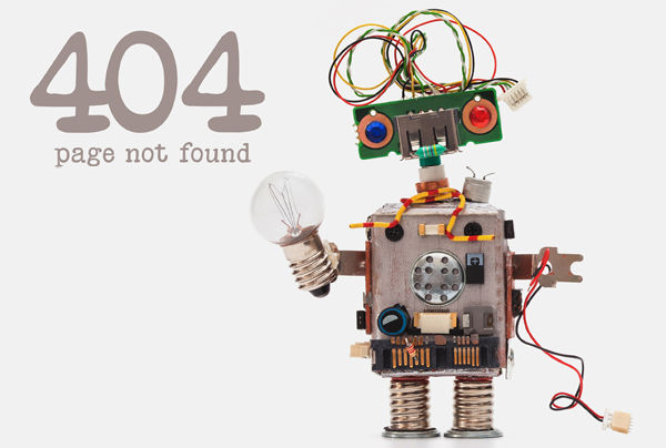 Robot image, 404 Error